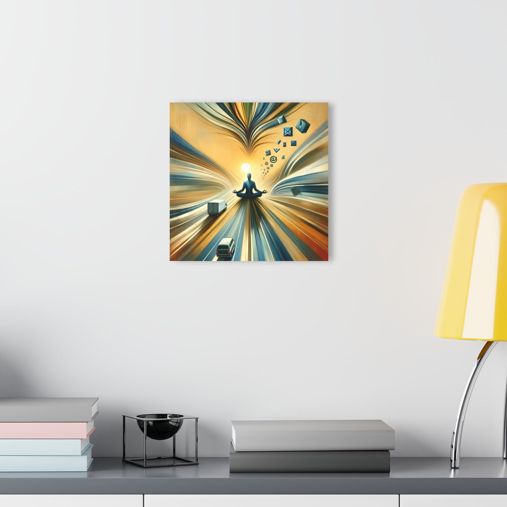 Meditative Commute Flow Acrylic Prints (French Cleat Hanging) - ATUH.ART