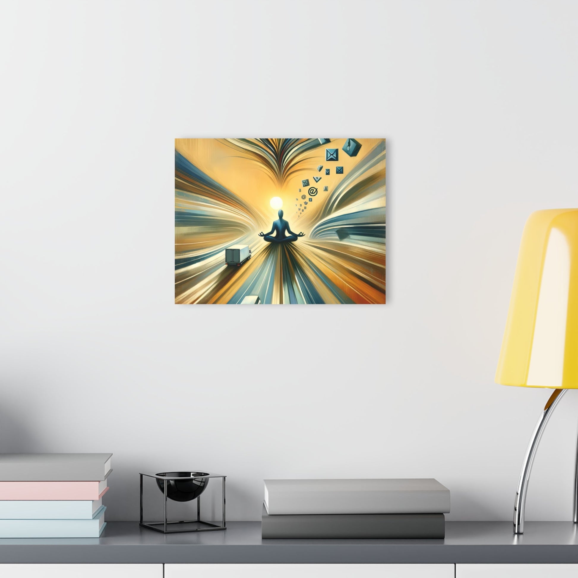 Meditative Commute Flow Acrylic Prints (French Cleat Hanging) - ATUH.ART