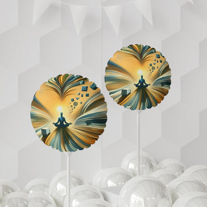 Meditative Commute Flow Balloon (Round and Heart-shaped), 11" - ATUH.ART