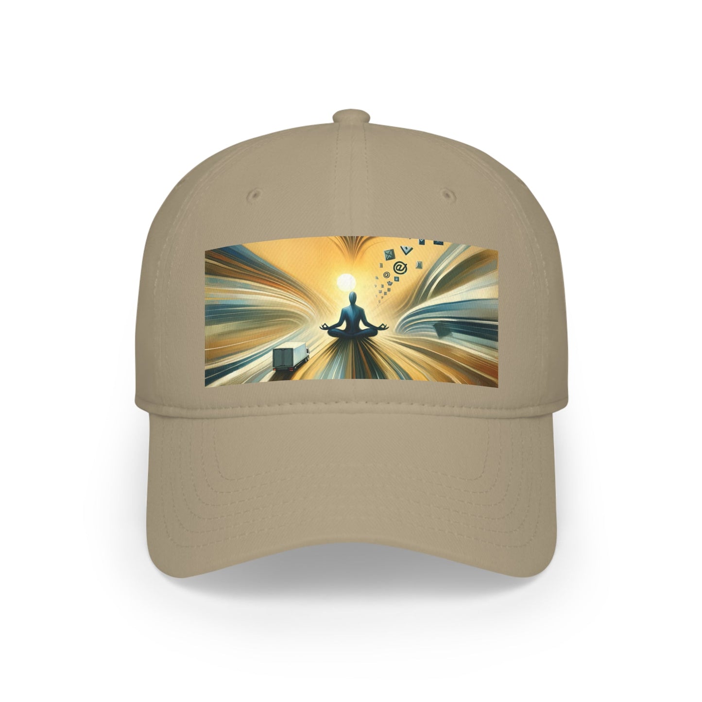 Meditative Commute Flow Low Profile Baseball Cap - ATUH.ART