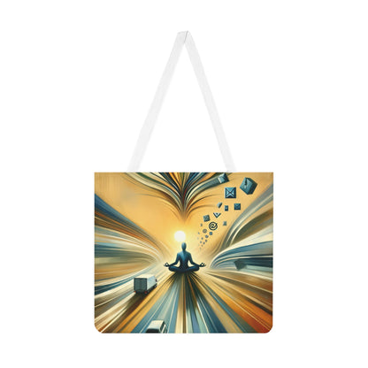 Meditative Commute Flow Shoulder Tote Bag (AOP) - ATUH.ART