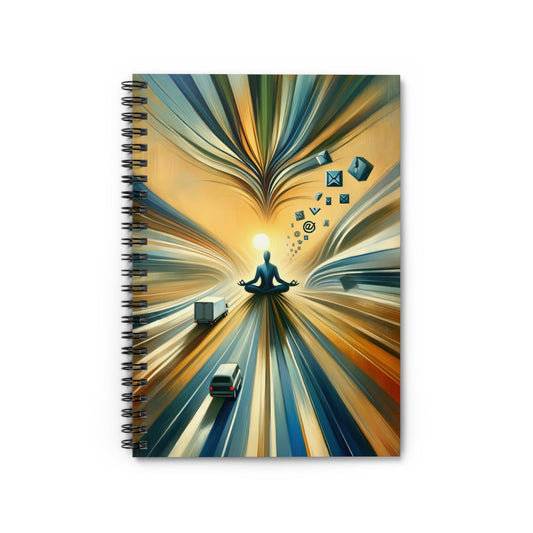 Meditative Commute Flow Spiral Notebook - Ruled Line - ATUH.ART