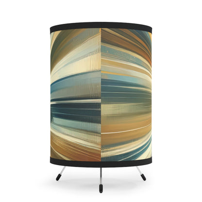 Meditative Commute Flow Tripod Lamp with High-Res Printed Shade, US\CA plug - ATUH.ART