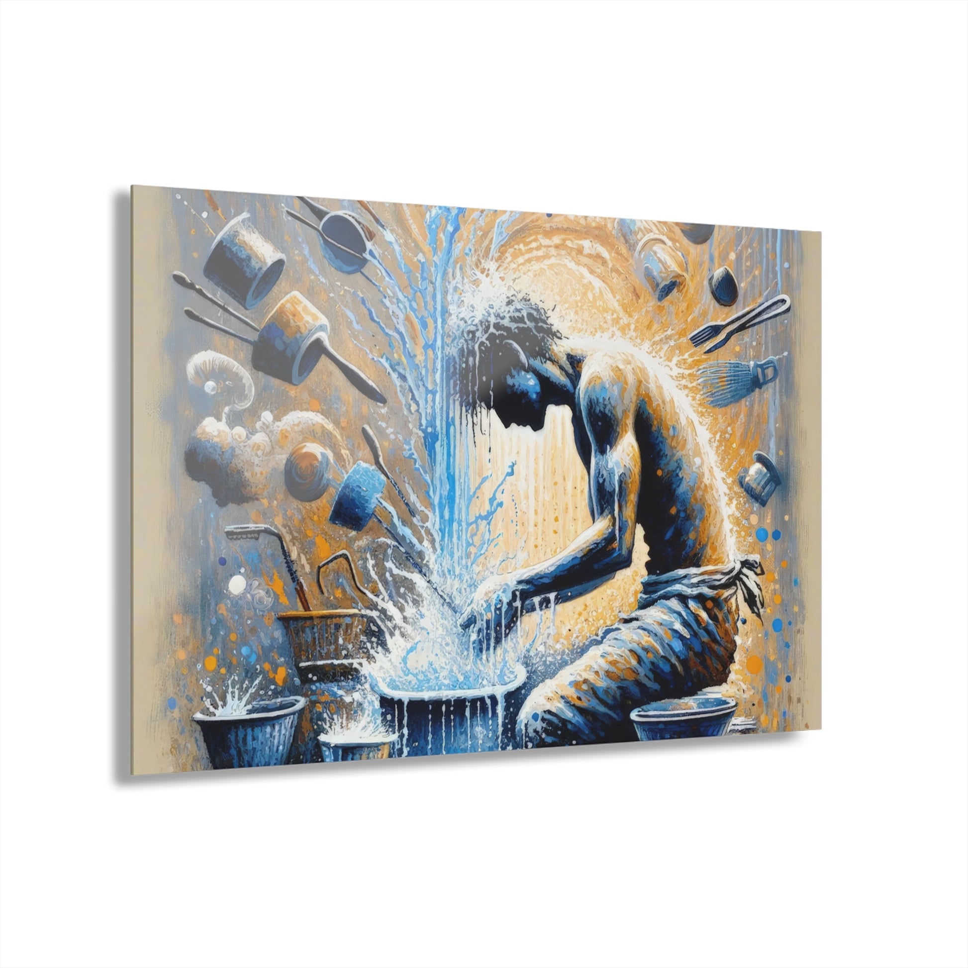 Meditative Kinetic Tachism Acrylic Prints (French Cleat Hanging) - ATUH.ART
