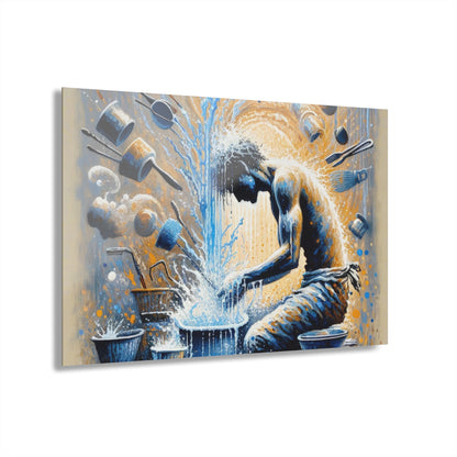 Meditative Kinetic Tachism Acrylic Prints (French Cleat Hanging) - ATUH.ART
