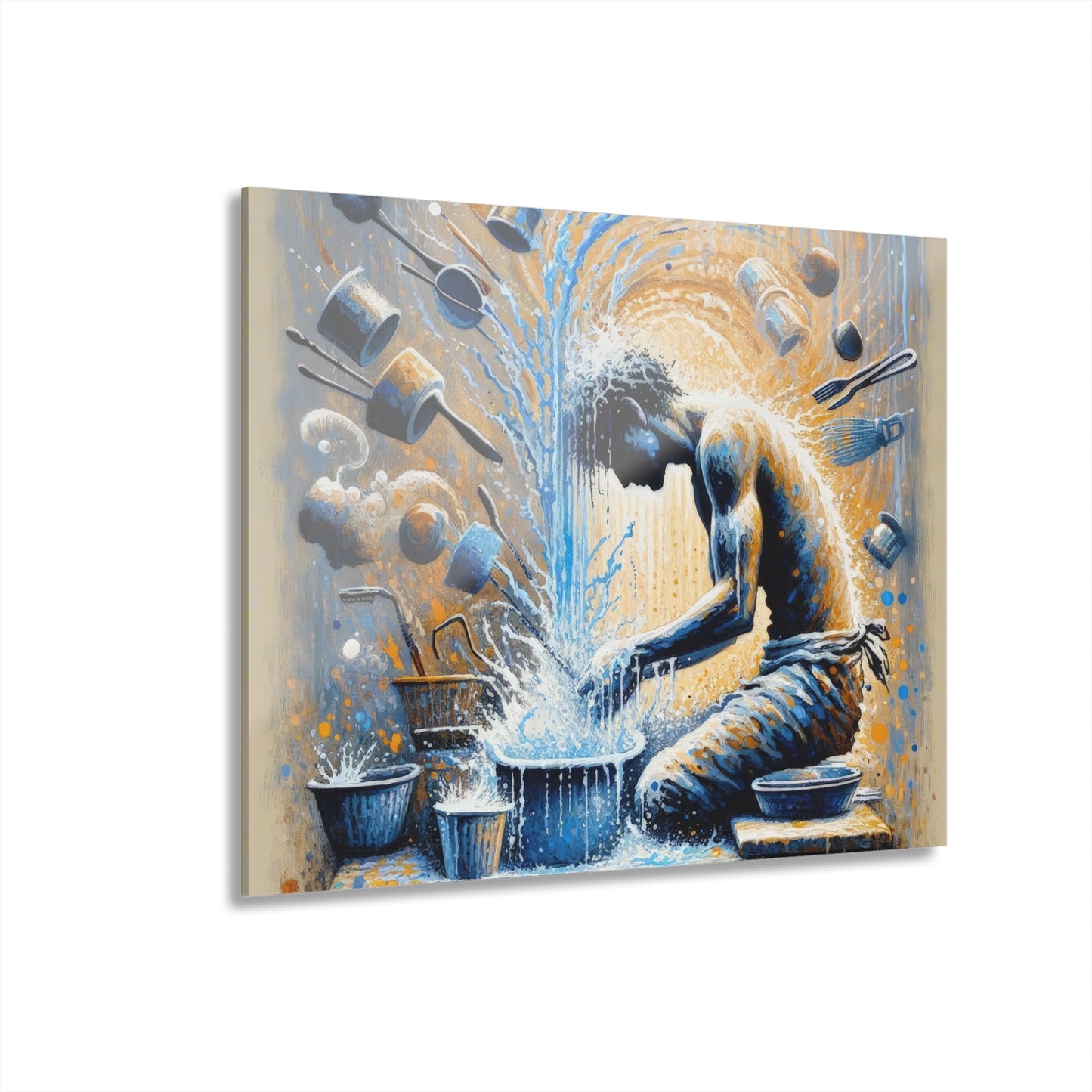 Meditative Kinetic Tachism Acrylic Prints (French Cleat Hanging) - ATUH.ART