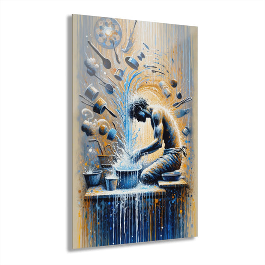 Meditative Kinetic Tachism Acrylic Prints (French Cleat Hanging) - ATUH.ART