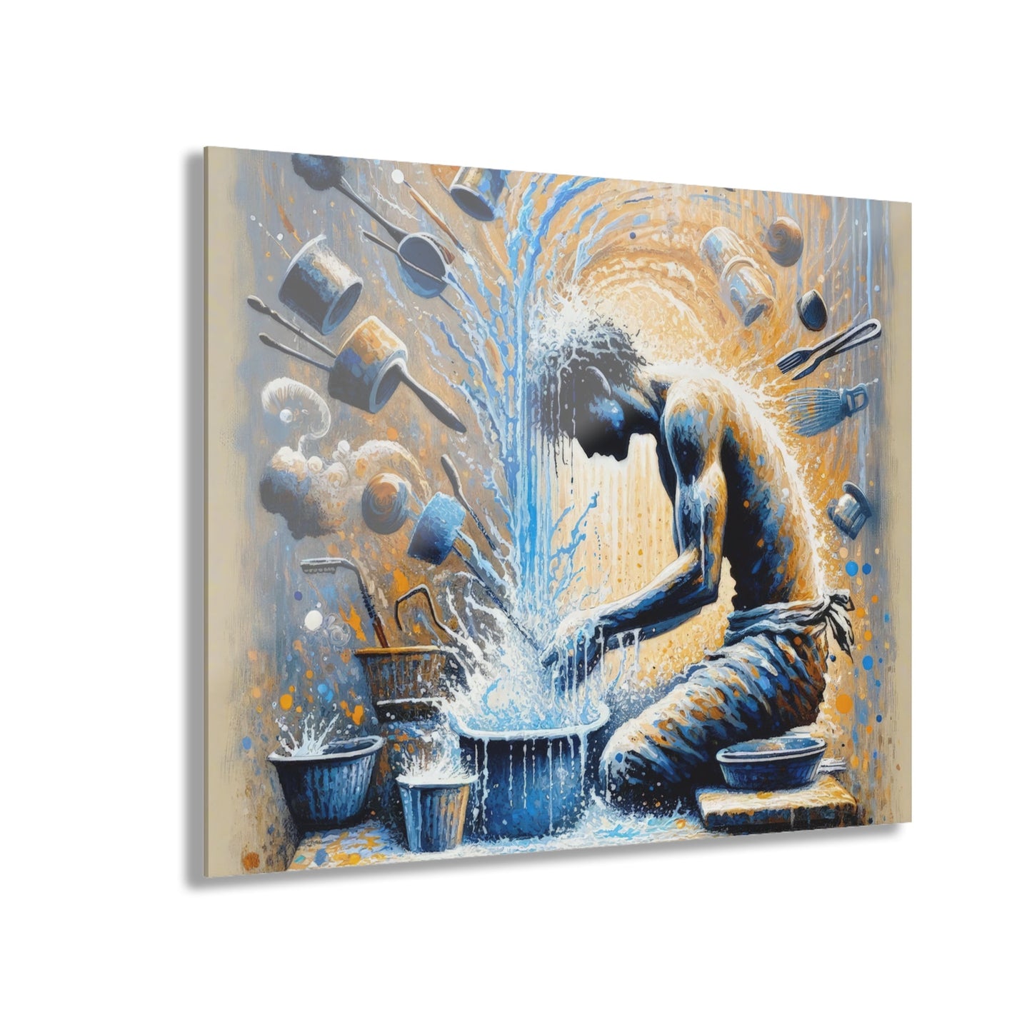 Meditative Kinetic Tachism Acrylic Prints (French Cleat Hanging) - ATUH.ART