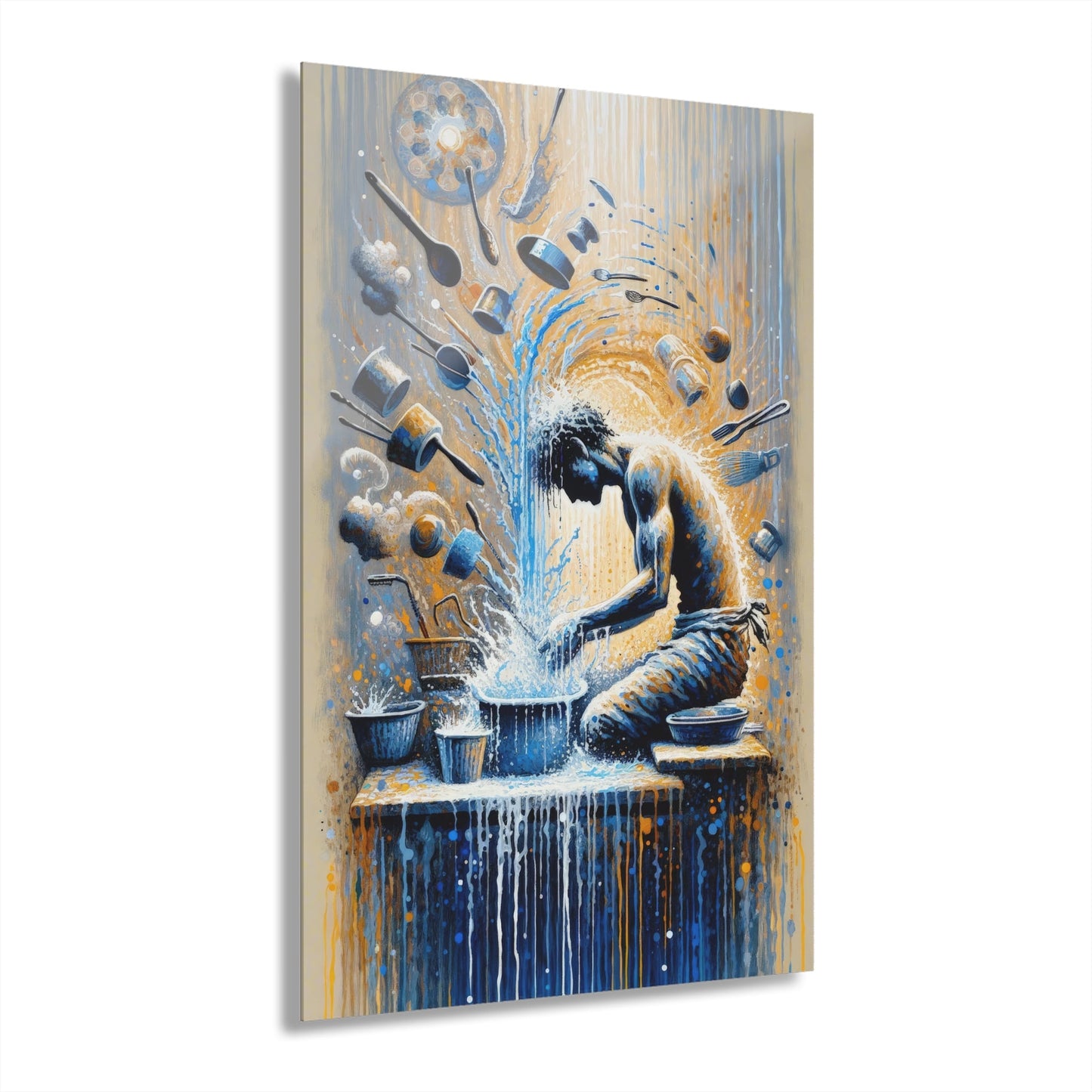 Meditative Kinetic Tachism Acrylic Prints (French Cleat Hanging) - ATUH.ART