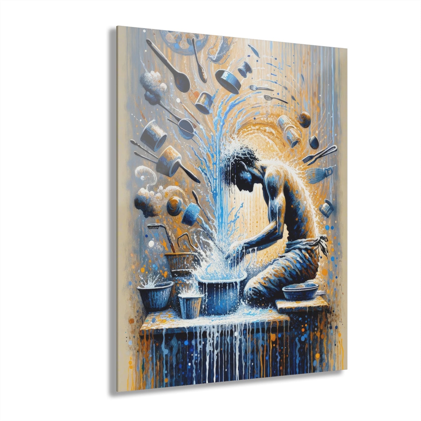 Meditative Kinetic Tachism Acrylic Prints (French Cleat Hanging) - ATUH.ART