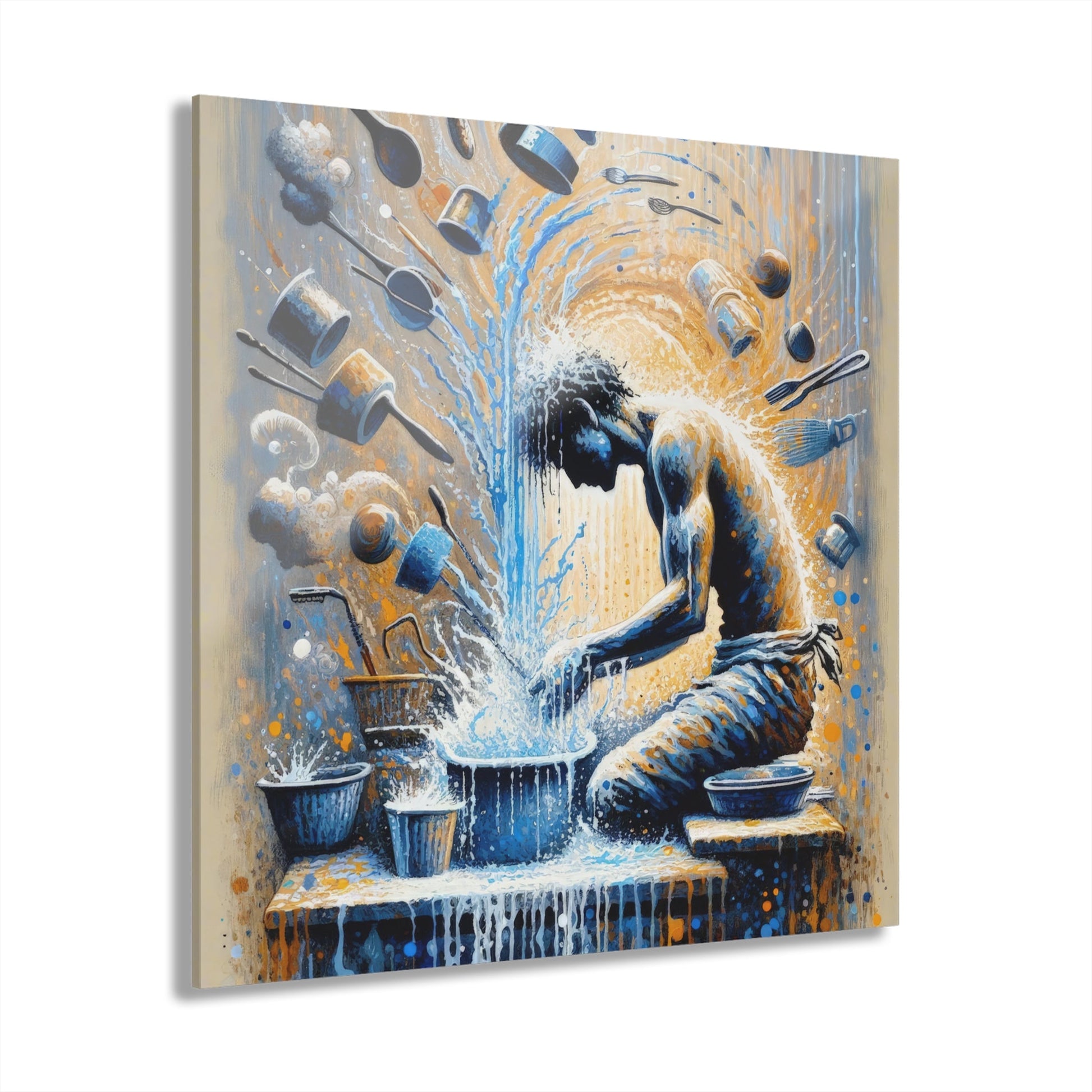 Meditative Kinetic Tachism Acrylic Prints (French Cleat Hanging) - ATUH.ART