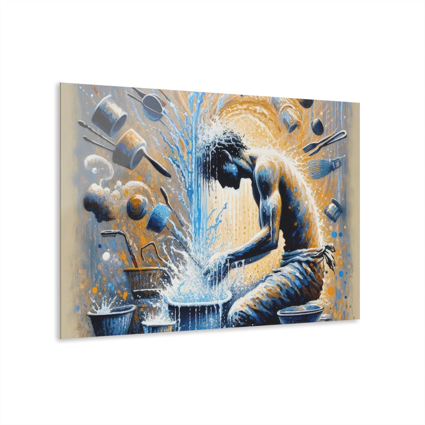 Meditative Kinetic Tachism Acrylic Prints (French Cleat Hanging) - ATUH.ART