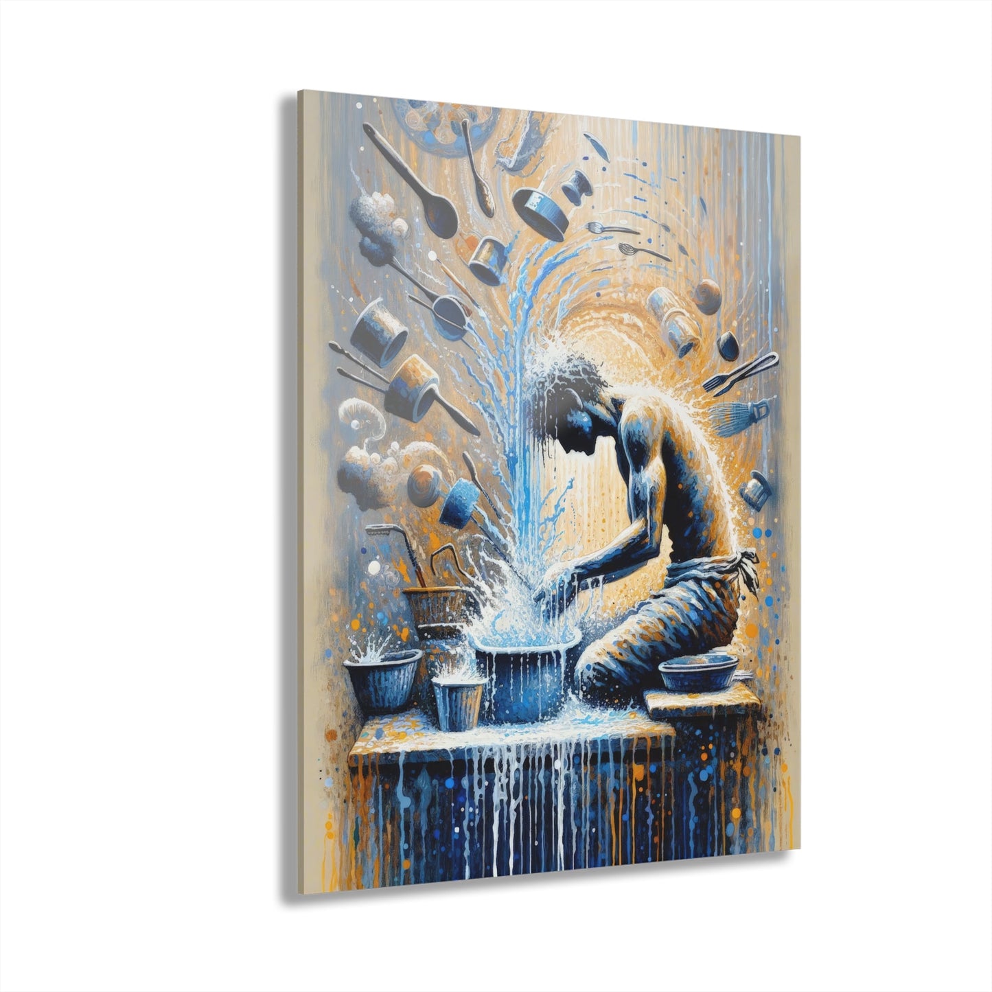 Meditative Kinetic Tachism Acrylic Prints (French Cleat Hanging) - ATUH.ART