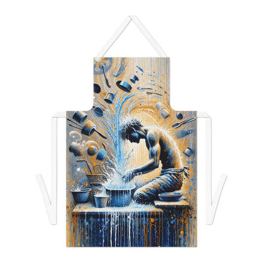 Meditative Kinetic Tachism Adult Apron (AOP) - ATUH.ART