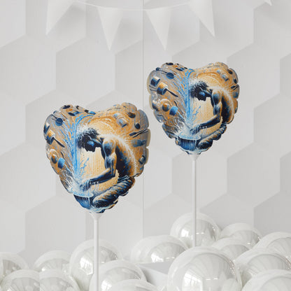 Meditative Kinetic Tachism Balloon (Round and Heart-shaped), 11" - ATUH.ART