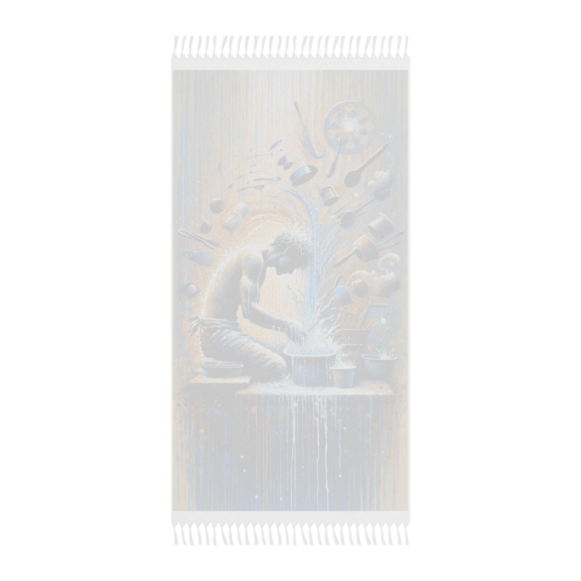 Meditative Kinetic Tachism Boho Beach Cloth - ATUH.ART
