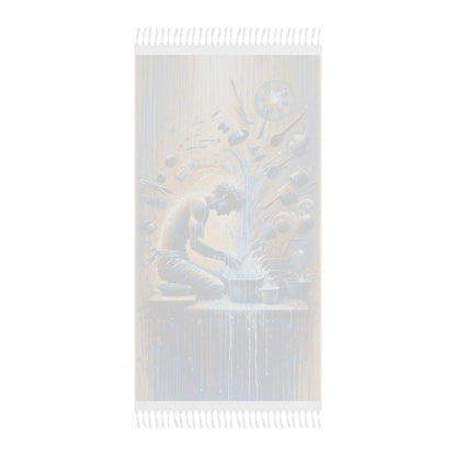 Meditative Kinetic Tachism Boho Beach Cloth - ATUH.ART