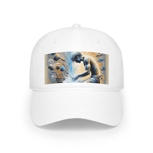 Meditative Kinetic Tachism Low Profile Baseball Cap - ATUH.ART