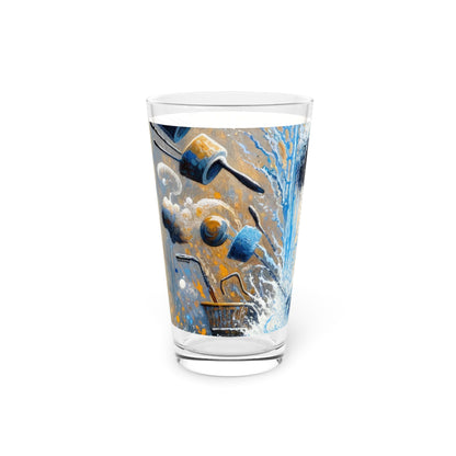 Meditative Kinetic Tachism Pint Glass, 16oz - ATUH.ART