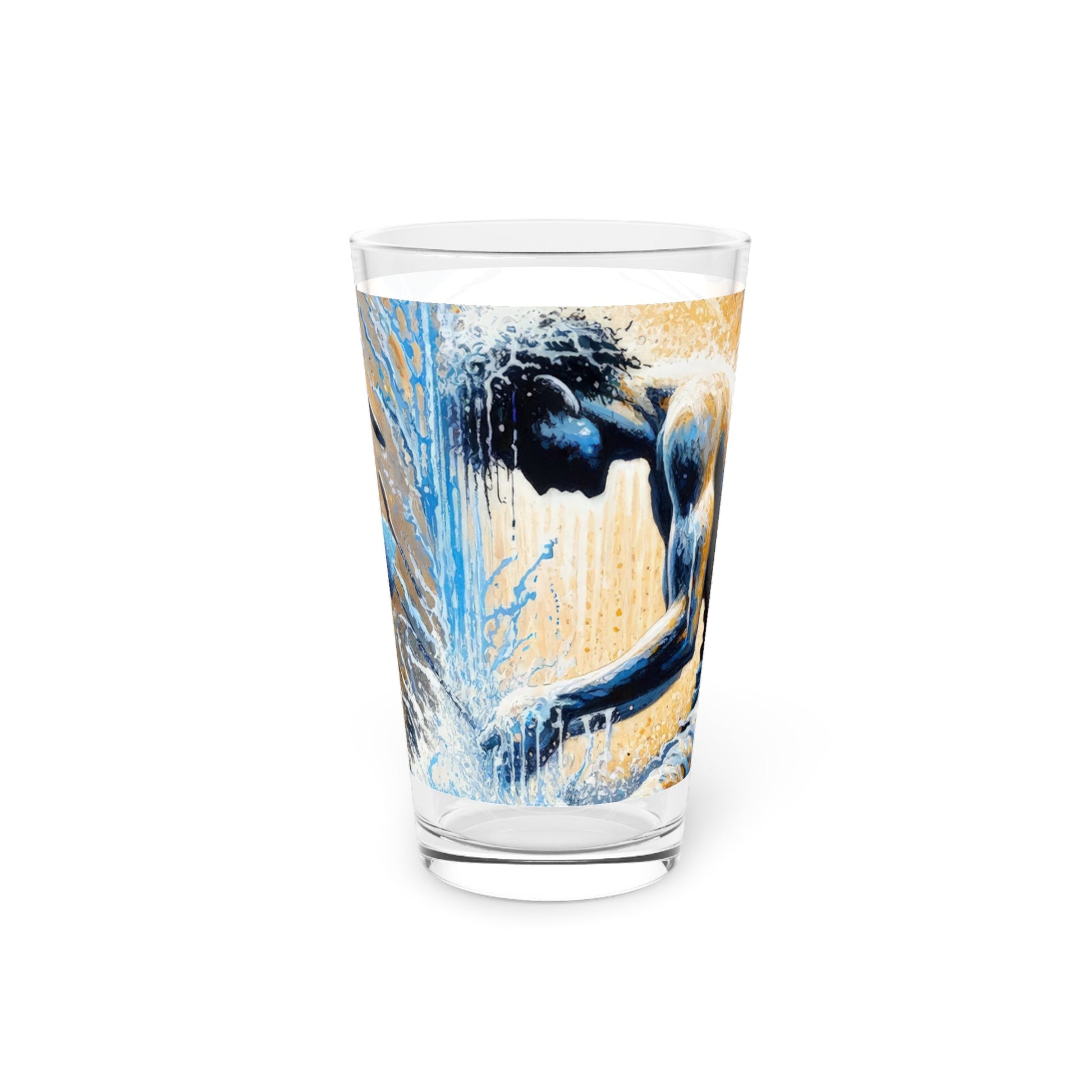 Meditative Kinetic Tachism Pint Glass, 16oz - ATUH.ART