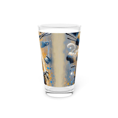 Meditative Kinetic Tachism Pint Glass, 16oz - ATUH.ART