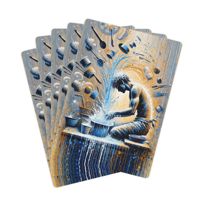 Meditative Kinetic Tachism Poker Cards - ATUH.ART
