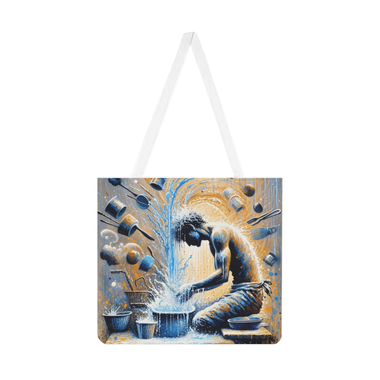 Meditative Kinetic Tachism Shoulder Tote Bag (AOP) - ATUH.ART