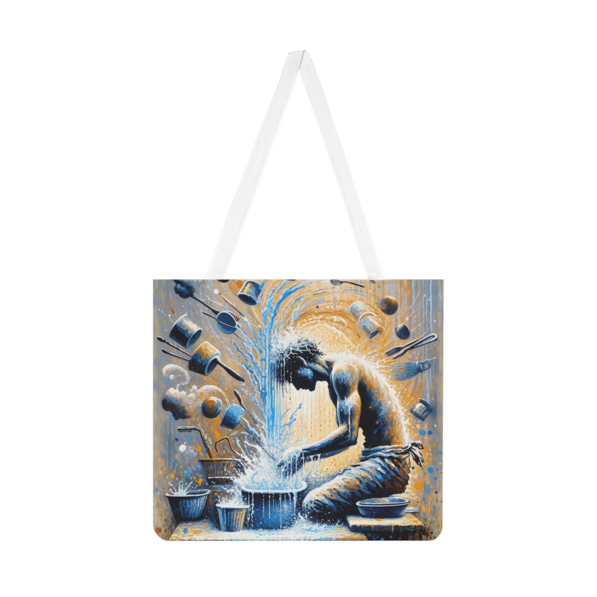 Meditative Kinetic Tachism Shoulder Tote Bag (AOP) - ATUH.ART