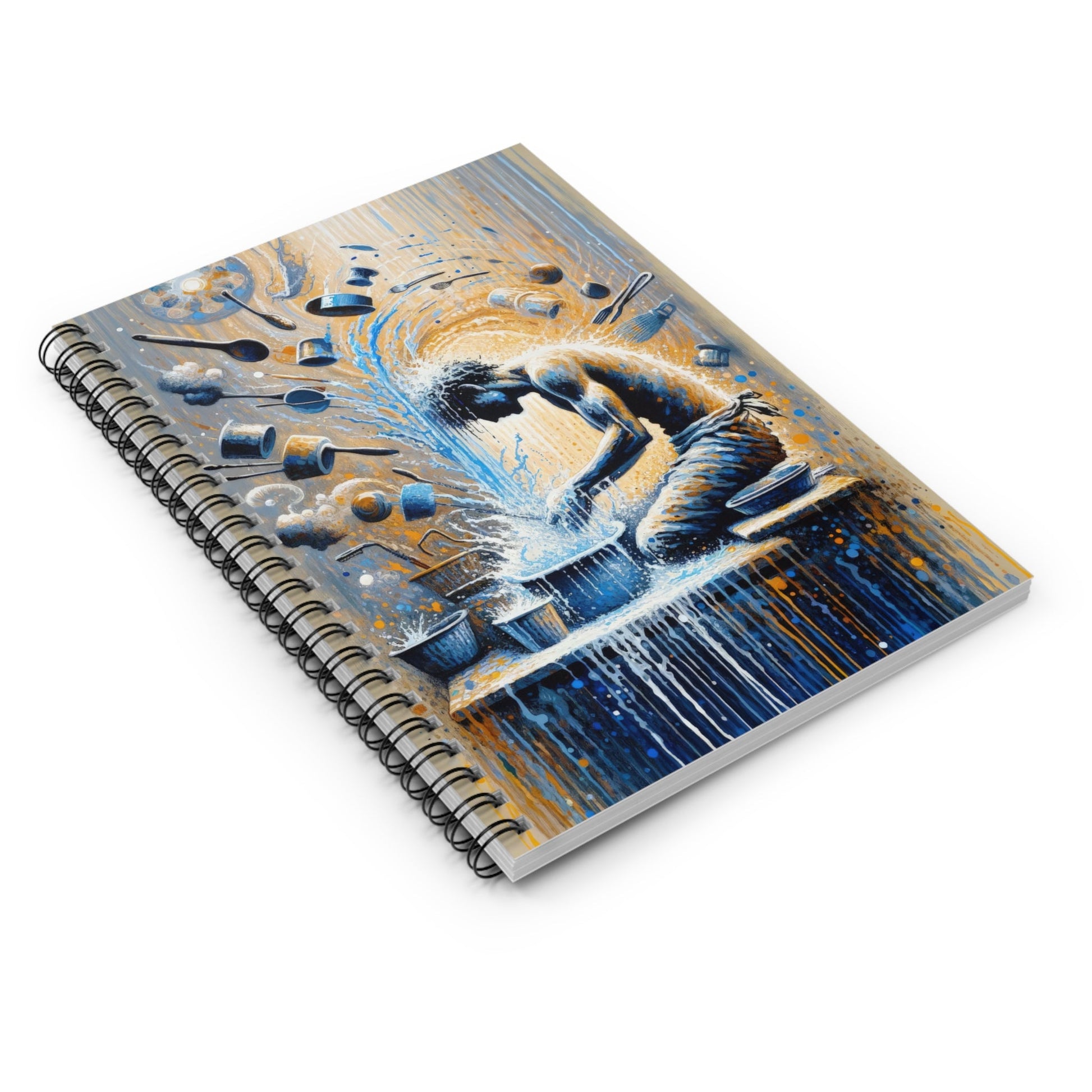 Meditative Kinetic Tachism Spiral Notebook - Ruled Line - ATUH.ART