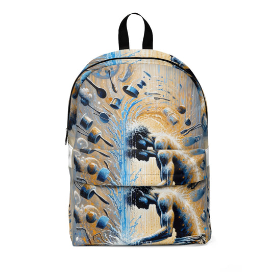 Meditative Kinetic Tachism Unisex Classic Backpack - ATUH.ART