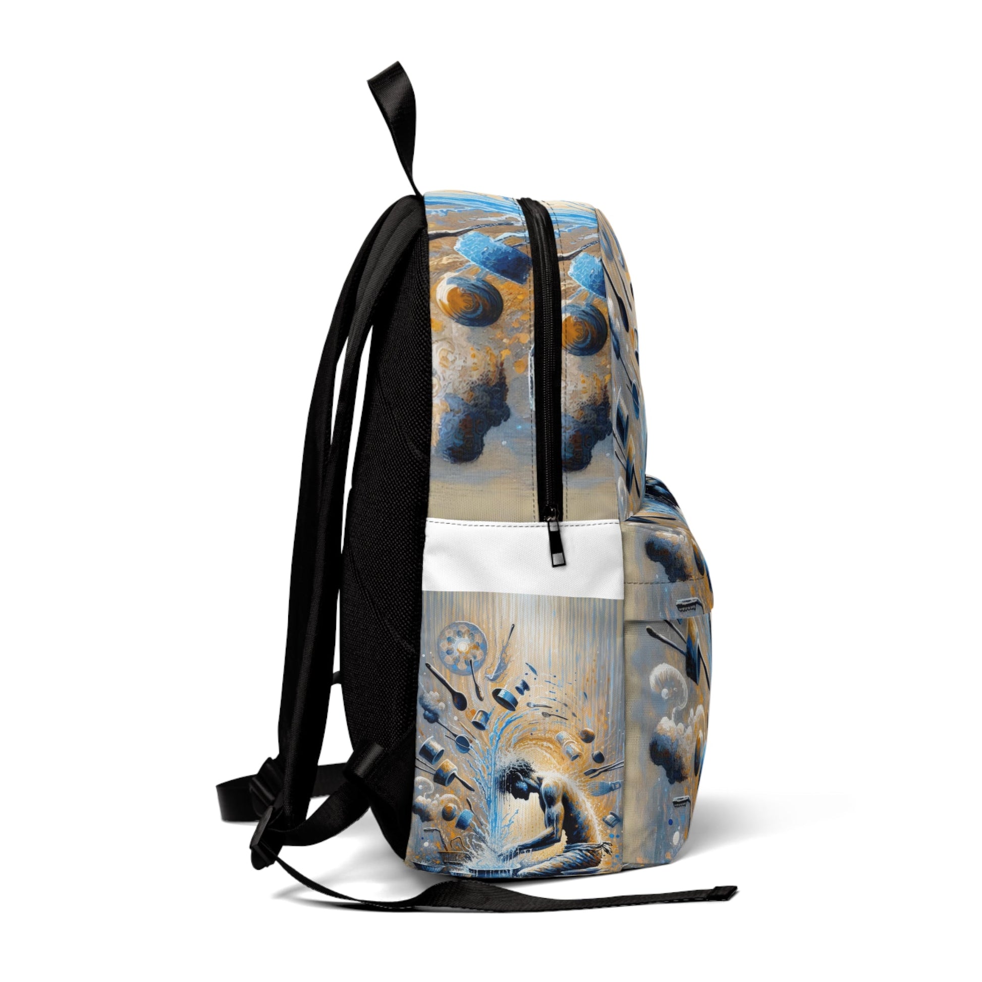 Meditative Kinetic Tachism Unisex Classic Backpack - ATUH.ART