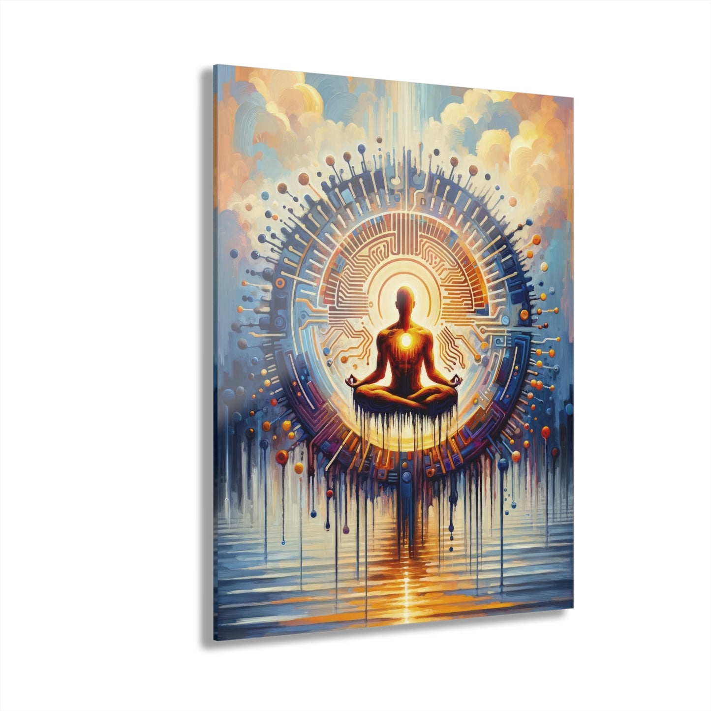 Meditative Technological Fusion Acrylic Prints (French Cleat Hanging) - ATUH.ART