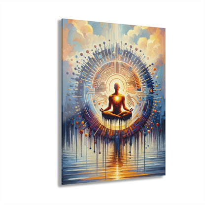 Meditative Technological Fusion Acrylic Prints (French Cleat Hanging) - ATUH.ART
