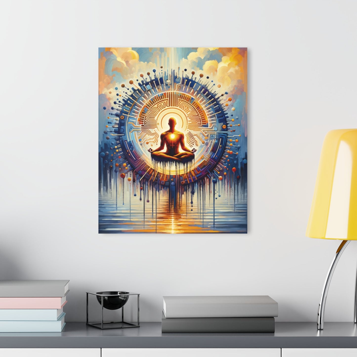 Meditative Technological Fusion Acrylic Prints (French Cleat Hanging) - ATUH.ART