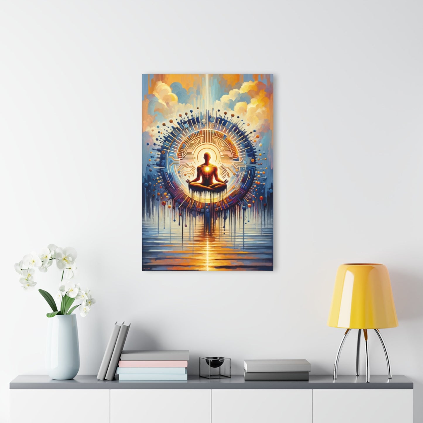 Meditative Technological Fusion Acrylic Prints (French Cleat Hanging) - ATUH.ART