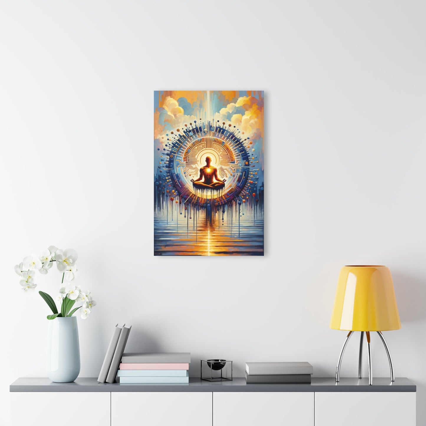 Meditative Technological Fusion Acrylic Prints (French Cleat Hanging) - ATUH.ART