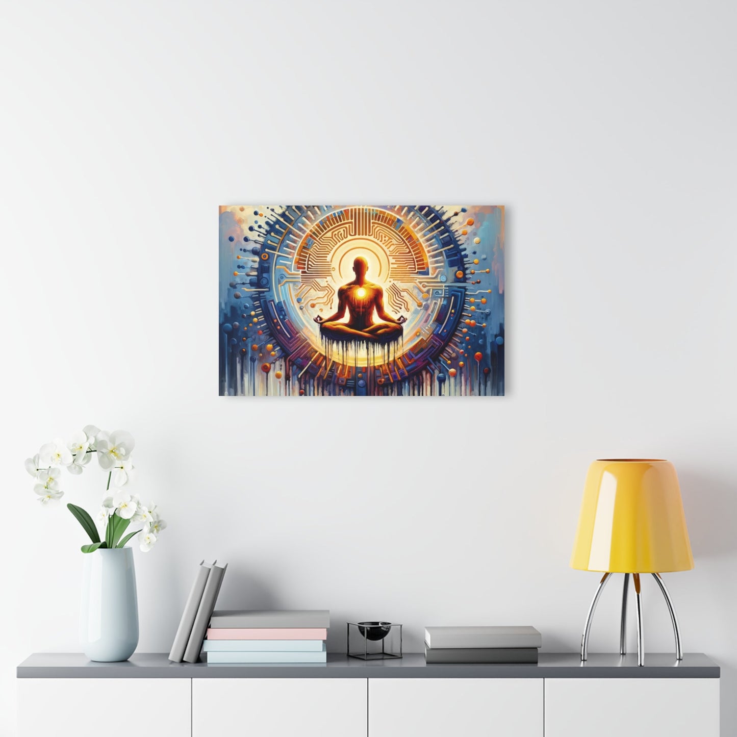Meditative Technological Fusion Acrylic Prints (French Cleat Hanging) - ATUH.ART