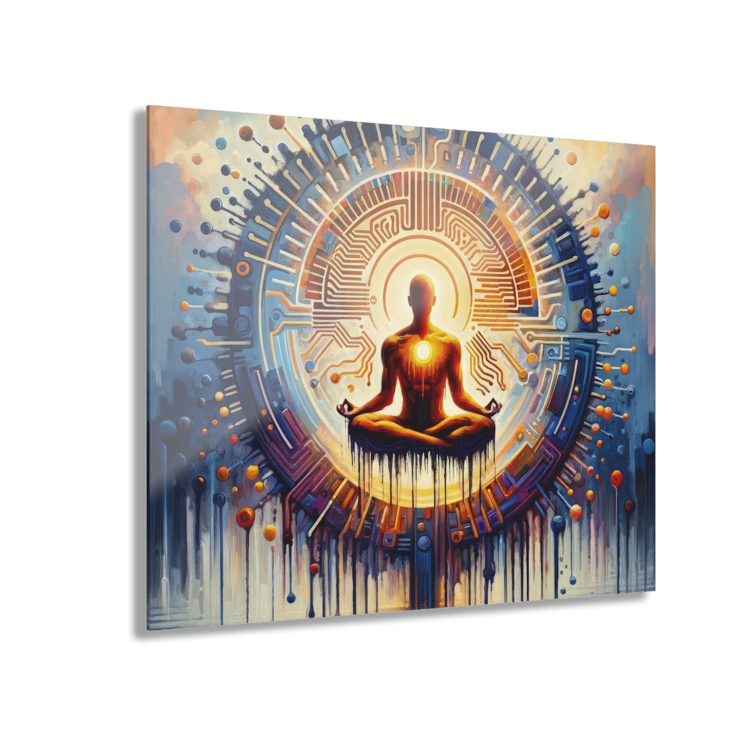 Meditative Technological Fusion Acrylic Prints (French Cleat Hanging) - ATUH.ART