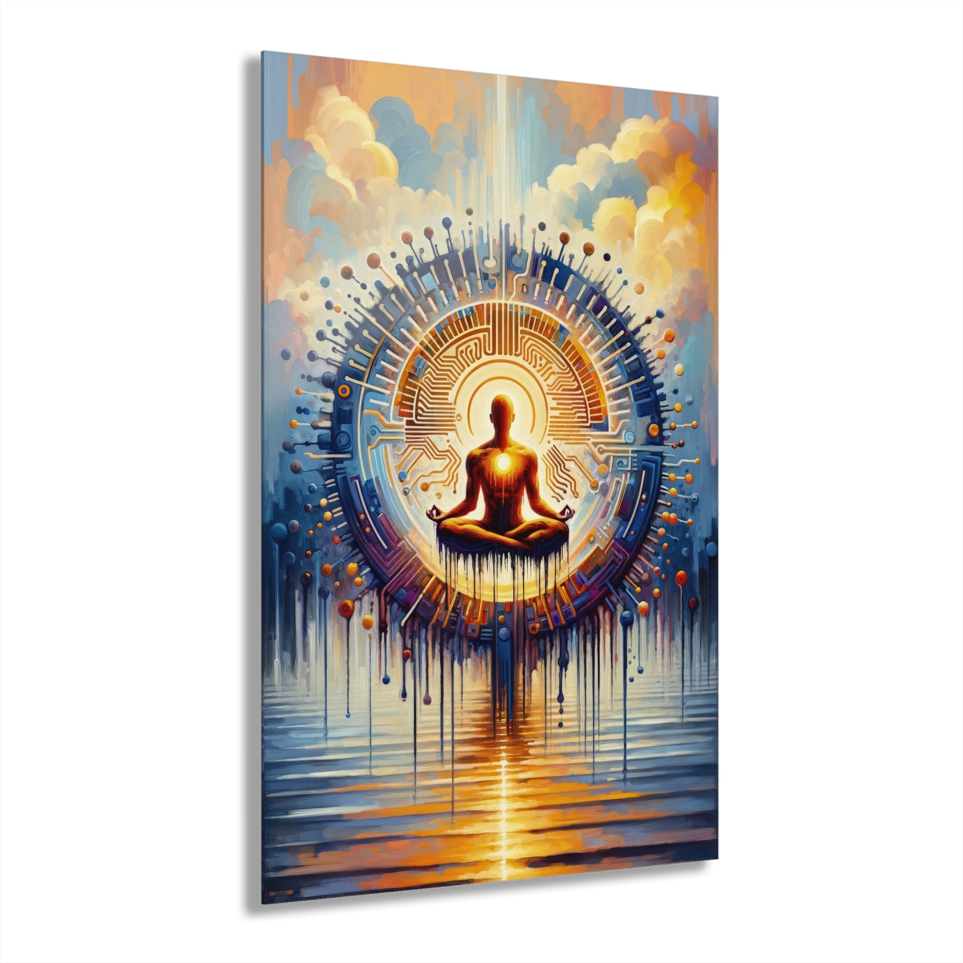 Meditative Technological Fusion Acrylic Prints (French Cleat Hanging) - ATUH.ART