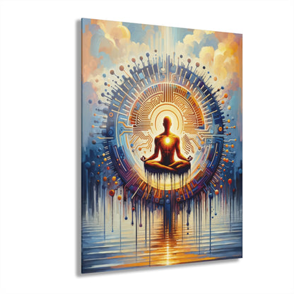 Meditative Technological Fusion Acrylic Prints (French Cleat Hanging) - ATUH.ART