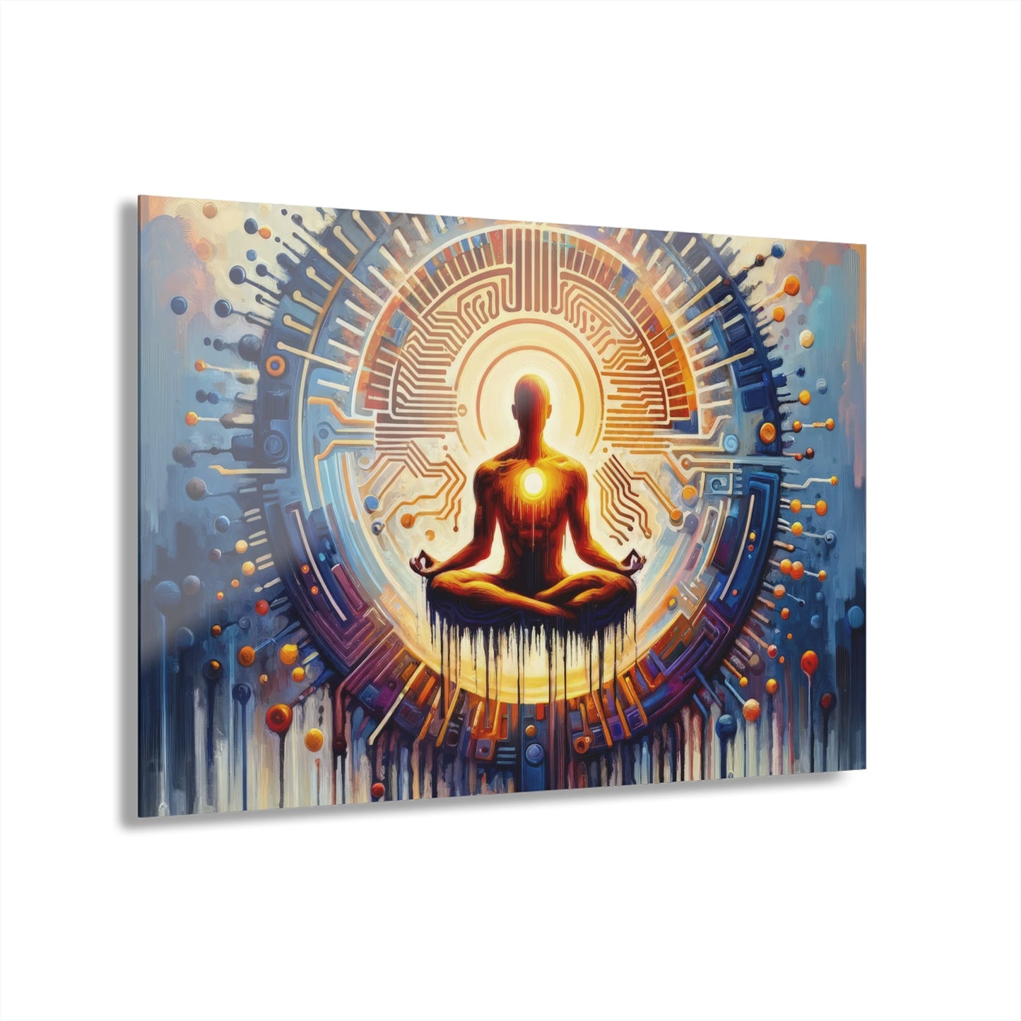 Meditative Technological Fusion Acrylic Prints (French Cleat Hanging) - ATUH.ART