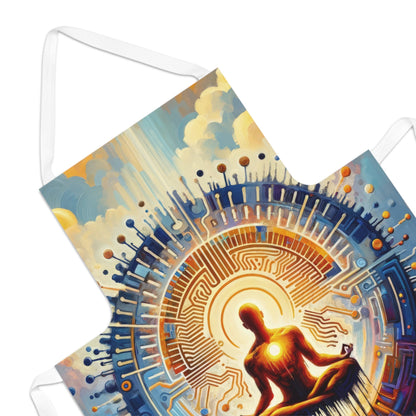 Meditative Technological Fusion Adult Apron (AOP) - ATUH.ART