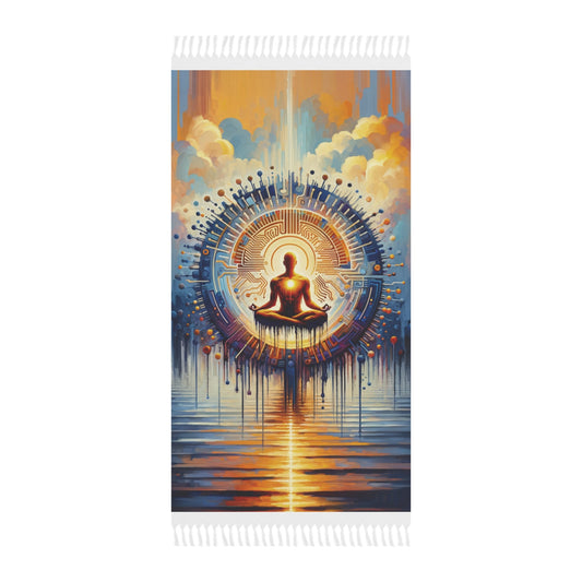 Meditative Technological Fusion Boho Beach Cloth - ATUH.ART
