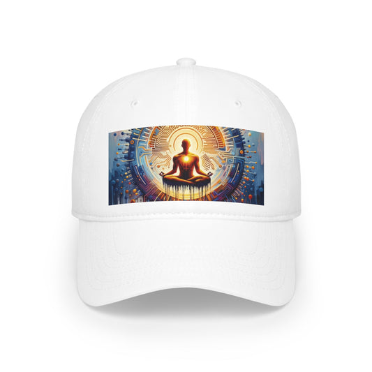 Meditative Technological Fusion Low Profile Baseball Cap - ATUH.ART