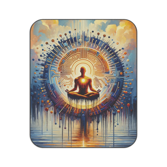 Meditative Technological Fusion Picnic Blanket - ATUH.ART