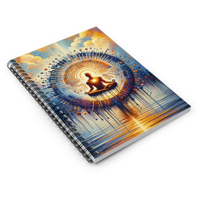 Meditative Technological Fusion Spiral Notebook - Ruled Line - ATUH.ART