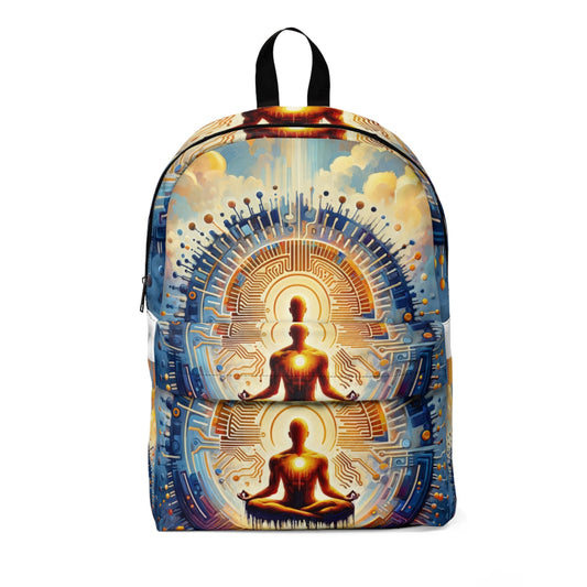 Meditative Technological Fusion Unisex Classic Backpack - ATUH.ART