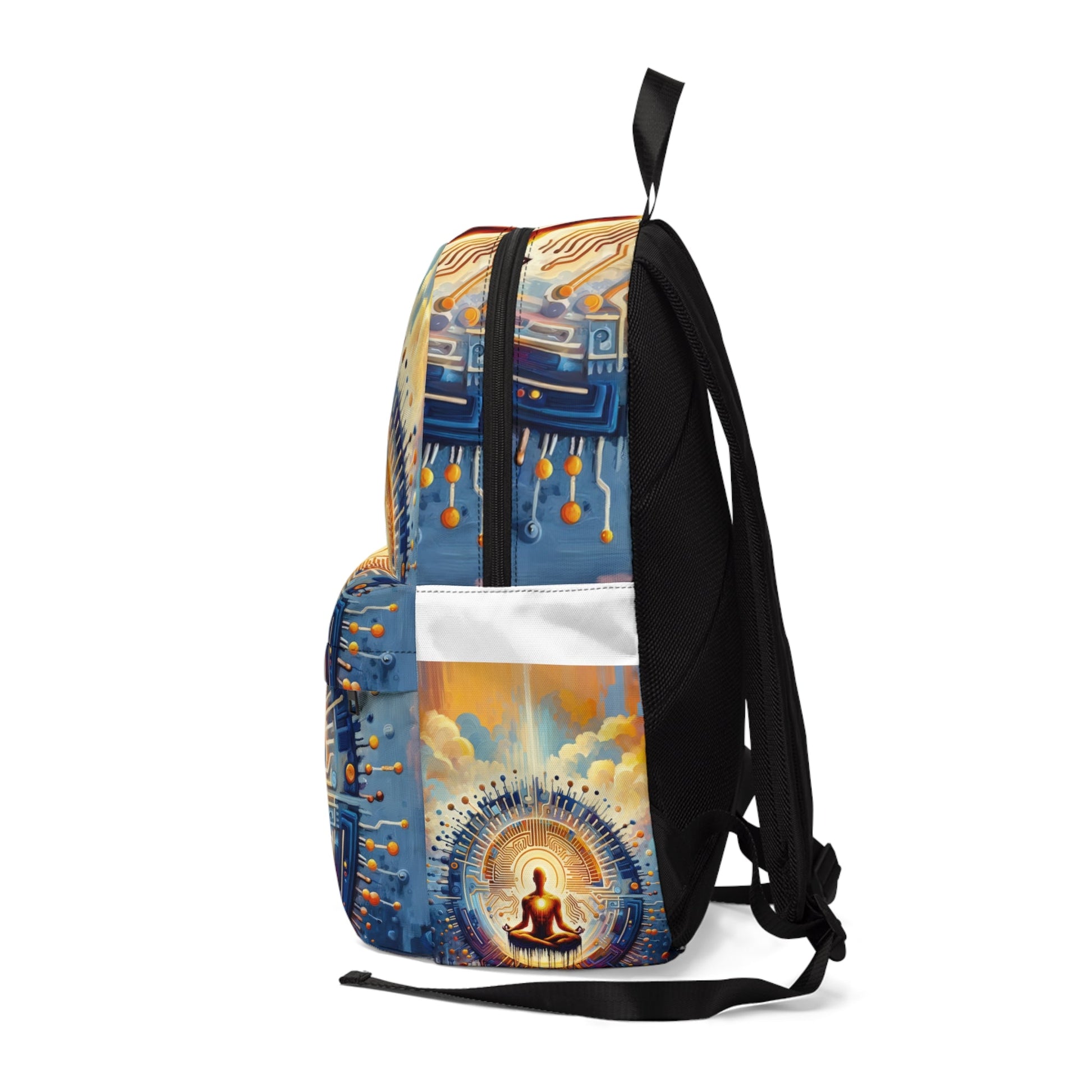 Meditative Technological Fusion Unisex Classic Backpack - ATUH.ART