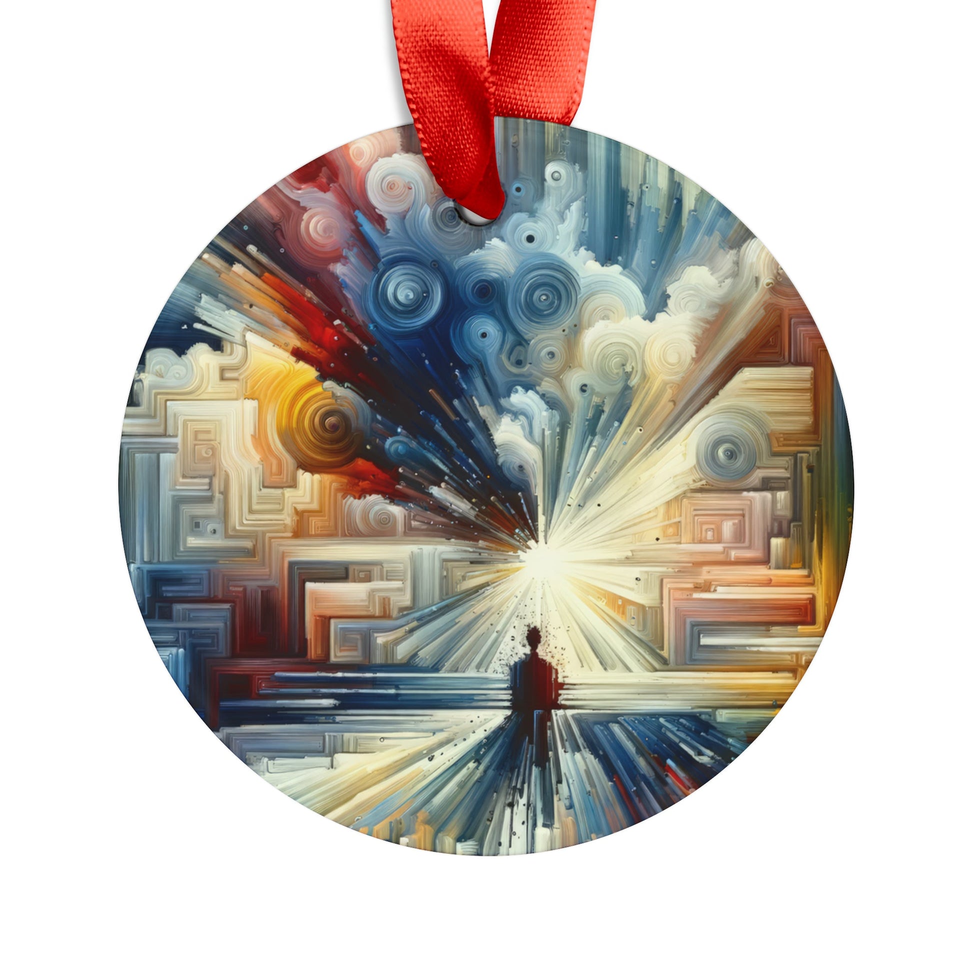 Memory Labyrinth Focus Acrylic Ornament with Ribbon - ATUH.ART