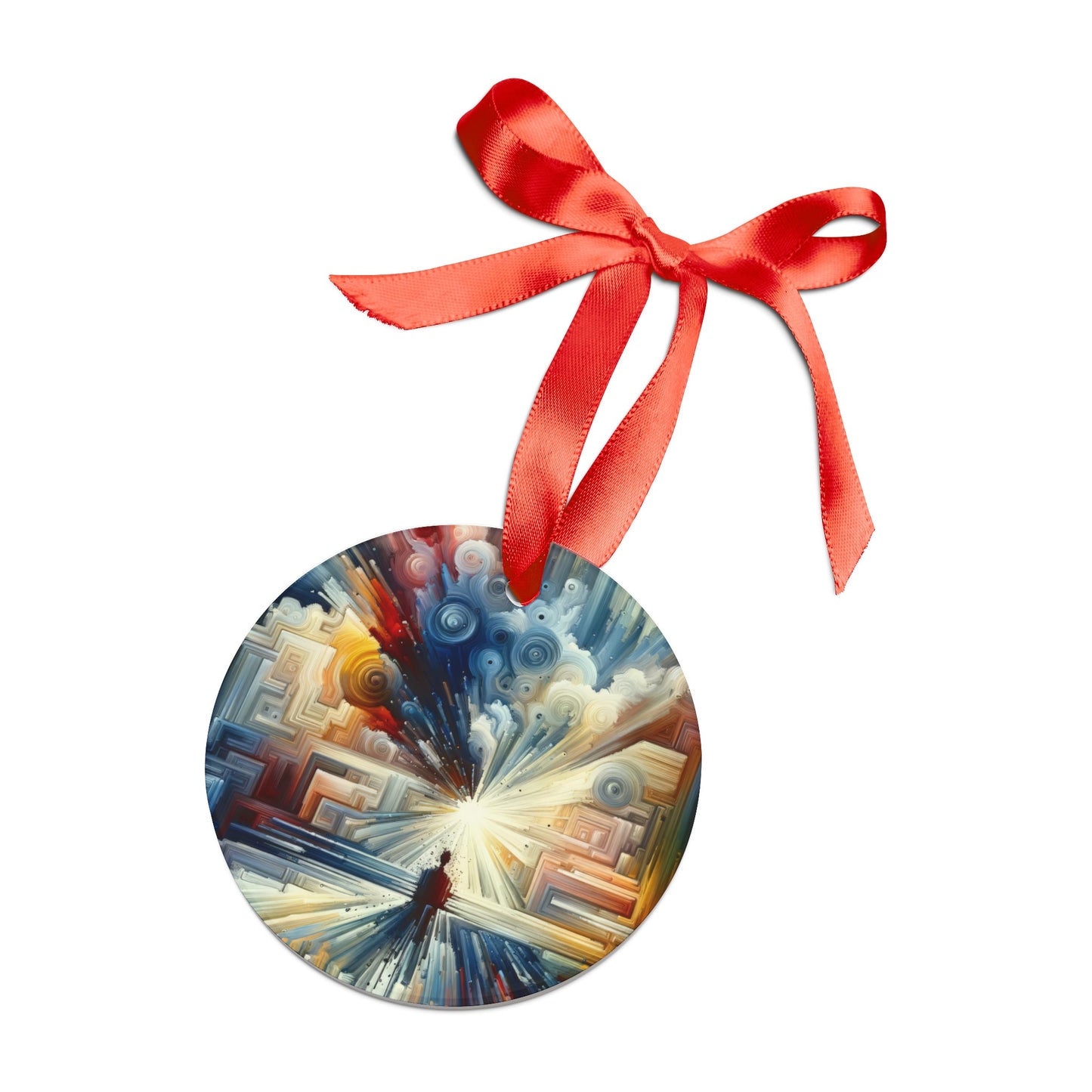 Memory Labyrinth Focus Acrylic Ornament with Ribbon - ATUH.ART